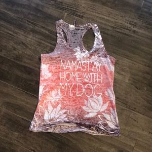 “Namast’ay Home With My Dog” Tank